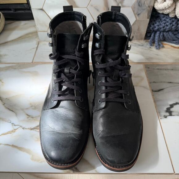 Timberland Men\'s Kendrick Black Leather Chukka Boots Size‎ 8 Side Zip Waterproof main image 5